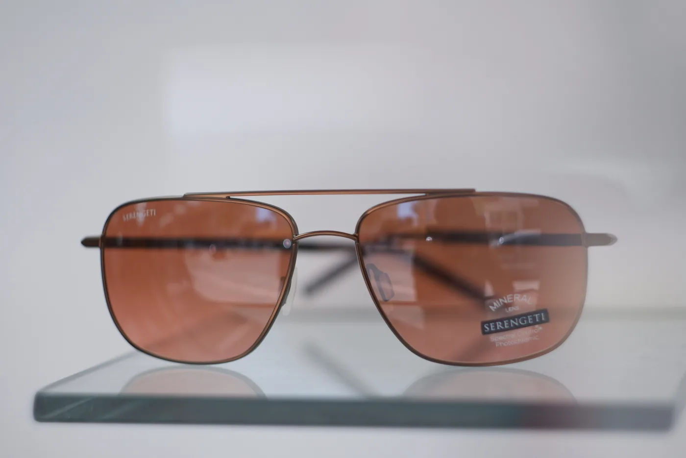 Serengeti double-bridge sunglasses with brown lenses — Çarşı Optik Antalya